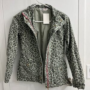 H&M Green Leopard Utility Jacket
